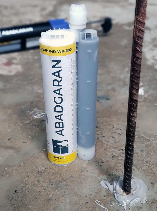 ABABOND WR-600 چسب کاشت میلگرد محیط غرقاب